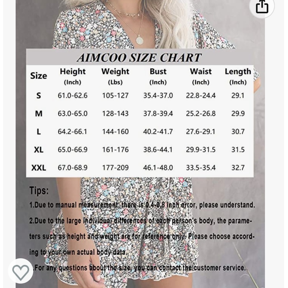 New Floral Romper with belt - Picture 3 of 5